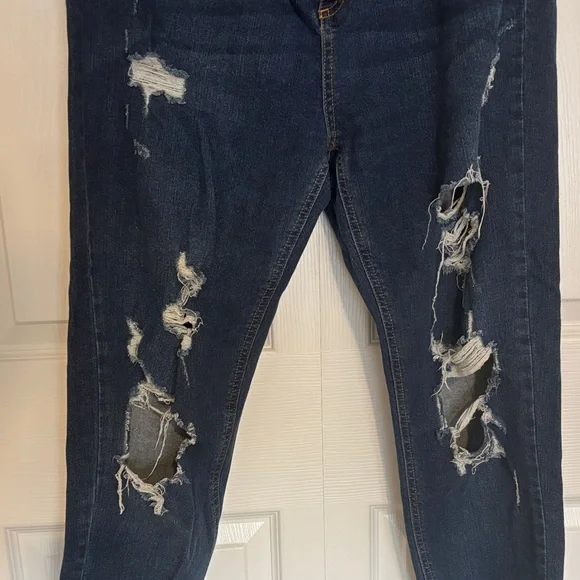 Wild Fable Distressed Navy Skinny Jeans - Picture 4 of 5